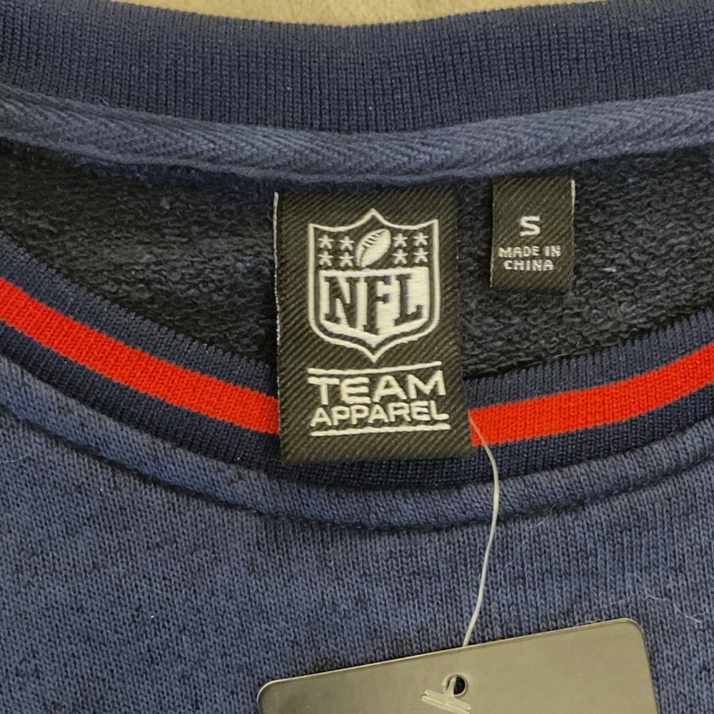 Ultra Game NFL New England Patriots Mens Navy Blue Crewneck Sweatshirt Small NEW - Picture 6 of 8